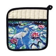 thumbnail image 2 of Betsy Drake PT551 Heron & Waterlilies Pot Holder, 2 of 2