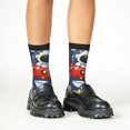 thumbnail image 5 of Goofa Astronaut And Space Pattern Children's Crew Socks, Kids' Daily Wear and Sports Socks, Breathable Socks, Sports Socks, Moisture-Wicking Socks for Children, 5 of 6