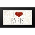 thumbnail image 2 of Kimberly, Allen 18x11 Black Modern Framed Museum Art Print Titled - I Love Paris 3, 2 of 5