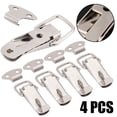 thumbnail image 2 of 4pc Latch Catch Stainless Steel Cabinet Boxes Handle Toggle Lock Clamp Hasp, 2 of 9