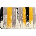 thumbnail image 1 of Small Bath Mat 16x24 Brown Bathroom Rugs Non-Slip Microfiber Soft Brown and Yellow Rug Washable, 1 of 7