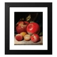 thumbnail image 2 of Peter Baumgras 20x23 Black Modern Framed Museum Art Print Titled - Still Life with Apples and Plums (1868), 2 of 5