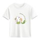 thumbnail image 4 of Blusas y camisas de manga corta con cuello redondo para niños Camiseta de verano de manga corta estampada para niñas Jersey elegante de cuello redondo para niñas Top de algodón para niños, 4 of 6