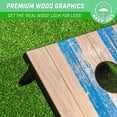 thumbnail image 6 of GoSports 3 x 2 ft Barnwood Design Cornhole Game Set - Includes Two 3 x 2 ft Boards, 8 Bean Bags, and Carry Case, 6 of 7