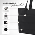 thumbnail image 3 of Everyday Zip Tote Handbag – Hynes Eagle – Black, 3 of 10