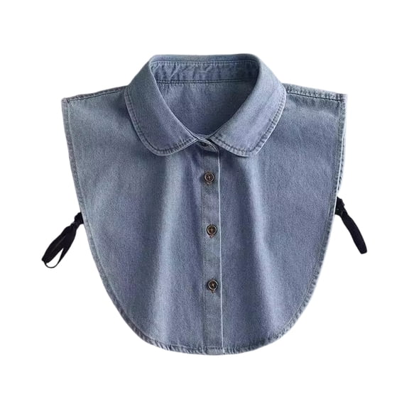 2026 New Denim False Collar, Womens Dickie Collar, Denim Dickie Collars for Women&Men, Easy Layering Accessory (D)