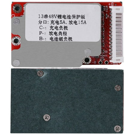 

Brrnoo Protection Board Battery Protection Board Li-Ion Li-Polymer Battery Pack Protection Board BMS for 13S 48V/54.6V Batteries