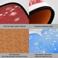 thumbnail image 2 of 2-Piece Kitchen Rugs Set Non-Slip Mats Carpet Floor for Kitchen, Bathroom (19.7"x27.6" & 19.7"x47.2") Red Christmas Tree and Lights, 2 of 7