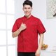 thumbnail image 1 of Ropa de trabajo de chef de estilo chino de moda para hombre, ropa de chef de cocina de restaurante transpirable fina de verano de manga corta, 1 of 2