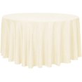 thumbnail image 2 of WYZZHY 6 Pack Round Tablecloth  120 Inch White  Stain &amp; Wrinkle Resistant  Polyester  Table Cover for Dining Table  Buffet Parties &amp; Camping, 2 of 7