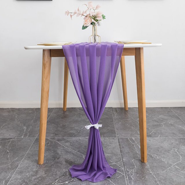 10ft rose pink wine red chiffon table runner 29 120 inch romantic wedding table runner decorations