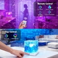 thumbnail image 7 of Alficedo Rechargeable Shower Light, 16 Color Changeable Ocean Wave Projector Light, Waterproof Shower Lamp with Remote, Rotating Flame Water Ripple Lamp for Bathroom, Shower, Bedroom, 7 of 7