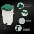 thumbnail image 6 of Happy date 0.5/1L Small Animal Water Bottle. Non-Drip Waterer for Small Pet, Guinea Pig, Bunny, Hamster, Ferret, Rabbit, Mouse, no Leak no Mess Hanging Mount Drinker, BPA Free, 6 of 7