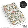 thumbnail image 3 of Sweet Jojo Designs Vintage Floral Pink Yellow and Green Changing Pad Cover Sheet, 3 of 6