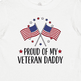 thumbnail image 4 of Inktastic Military Veteran Daddy Proud Son Daughter Boys or Girls Baby T-Shirt, 4 of 5