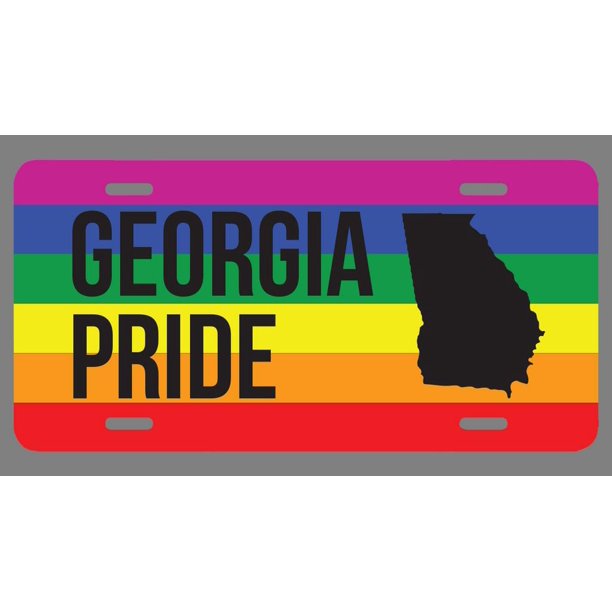 Pride Flag License Plate Tag Vanity Novelty Metal UV Printed