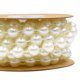 thumbnail image 3 of Guirnalda de cuentas redondas de 10 mm, cadena de perlas de imitación de plástico fijas, colgante para boda, accesorios de joyería, decoración de pulseras (beige, 2 m/rollo), 3 of 7