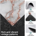 thumbnail image 3 of Gray Rose Gold Marble Pattern Kitchen Rugs Sets Of 3,Kitchen Runner Rugs Non Skid Washable,Decorative Kitchen Floor Mats for Kitchen,Sink,Laundry,17"x30"+ 17"x47" + 17"x59", 3 of 6