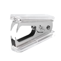 MultibeyAcrylic Transparent Silver Staple Remover - Essential Office Accessory for Teachers, Students & Professionals