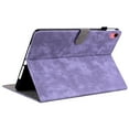 thumbnail image 6 of K-Lion Folio Flip Case for iPad 10th Generation 10.9 inch 2022 , Retro Luxury Leather Pencil Holder Wallet Case Cat Pattern Stand Card Pocket Auto Wake/Sleep Case Cover for iPad 10.9 Inch, Purple, 6 of 8