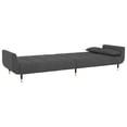 thumbnail image 5 of vidaXL 2-Seater Sofa Bed with Two Pillows Dark Gray Velvet, 5 of 10