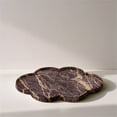 thumbnail image 3 of Meridina Furniture Rimini Cherry Clover Shaped Marble Tray, 3 of 5