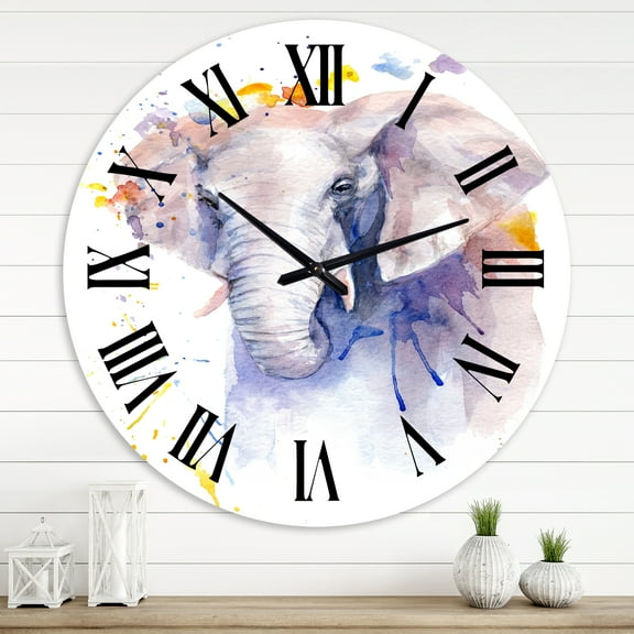 Designart 1 in Quartz Farmhouse Wall Clock