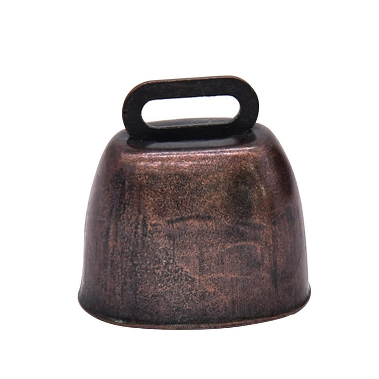 Retro Style Cow Bell Premium Cow Bell Ringing Tiny Loud Bells Metal Cowbells for Red Bronze Color, Size: 3.5cmx3.5cm