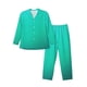 thumbnail image 1 of Balery Turquoise Light Blue Pijama para Hombre de Dos Piezas con Manga Larga, Conjunto de Dormir y Descanso Suave con Bolsillos-Medium, 1 of 7