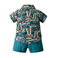 breaise Todder Baby Boy 3Pcs Hawaii Shorts Sets Infant Floral Leaf