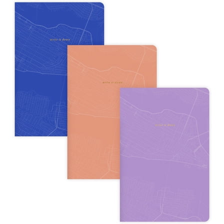 West Village by Mead Notebook 3 Pack 80 Pages per Book Small 6 x 9 - West