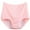Pink, variant on HEVIRGO Women Casual High Waist Menstrual Period Leak Proof Underwear Cotton Briefs,Black XL