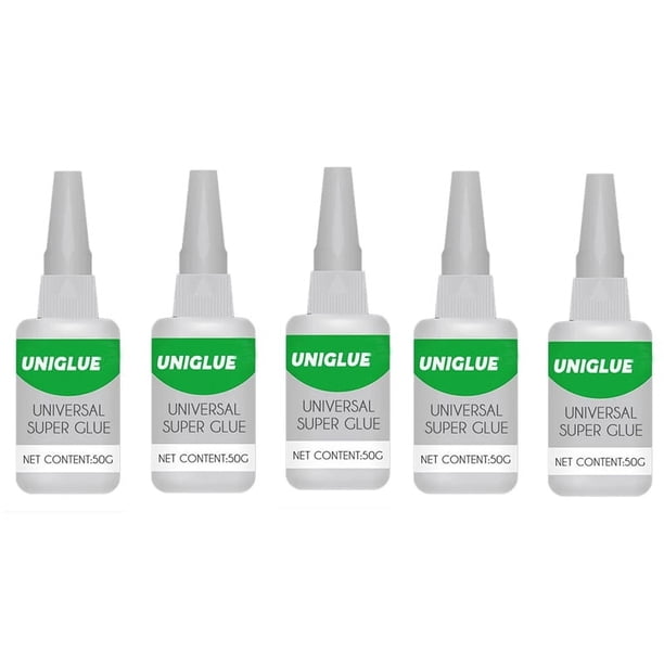 5X Uniglue Universal Pegamento Plástico Fuerte para Resina Cerámica Metal Vidrio