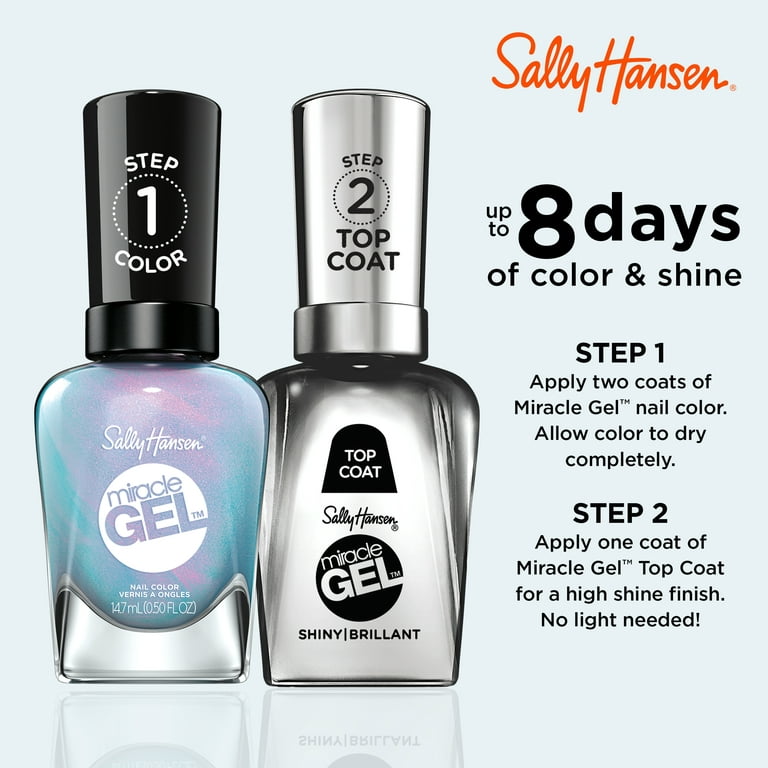 Sally Hansen Miracle Gel Nail Color, Let's Get Digital , 0.5 oz, At Home  Gel Nail Polish, Gel Nail Polish, No UV Lamp Needed, Long Lasting, Chip