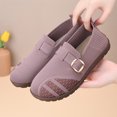 thumbnail image 2 of YOUYEDIAN Loafers for Women Fashion Belt Design Breathable Comfy Versatile Soft Flats Casual Slip On Platform Walking Shoes, 2 of 5