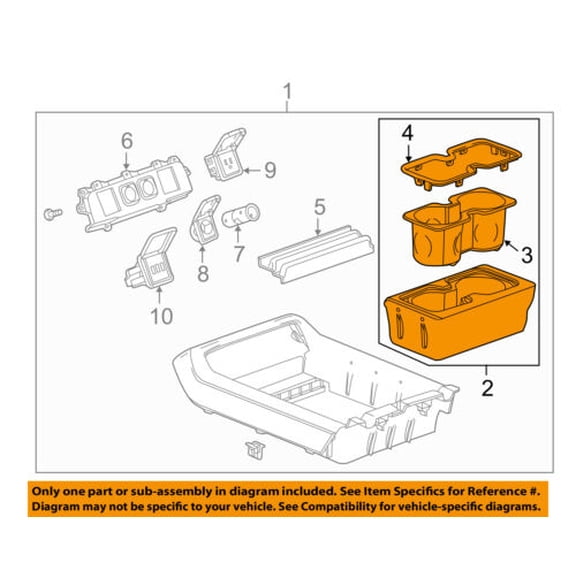 GM OEM Center Console-Cup Holder 23467147