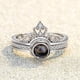 thumbnail image 5 of Fiudx Anillos de Pareja, Exquisito Anillo de Aleación de Piedras Preciosas, Joyería de Moda Que Combina con Todo, Regalo de Cumpleaños Ideal, Símbolo de Amor para Hombres y Mujeres, Diseño de Proyecc, 5 of 7