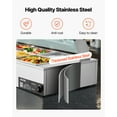 thumbnail image 2 of VEVOR Commercial Food Warmer, 1700W Electric Stainless Steel Steam Food Warmer with Glass Cover, 8-Pan Countertop Buffet Bain Marie with Soup & Perforated Ladles, for Catering, Restaurant & Party, 2 of 9