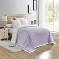 thumbnail image 2 of Faith, Hope, Love Home Décor King Size Corduroy Oversized Sherpa Blankets (108" x 90") - Lilac, 2 of 2