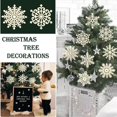 thumbnail image 3 of Adornos colgantes navideños de madera con copos de nieve, 36 unidades, 3 of 7
