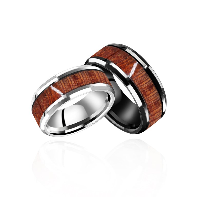 Ring Wood Wood Rings for Men 5 Year Anniversary Wooden Engagement Rings Wood  Rings for Women Mens Wood Wedding Band Mens Wood Ring Wedding 