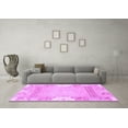 thumbnail image 3 of Ahgly Company Indoor Square Abstract Purple Modern Area Rugs, 3' Square, 3 of 4