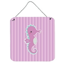 Carolines Treasures BB7119DS66 Seahorse Wall or Door Hanging Prints 6HX6W multicolor