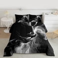 thumbnail image 2 of Homewish Abstract Stripes 3 Pieces Queen Comforter Set for Teens Boys Girls,Geometric Lines Ultra Soft Bedding Sets,Black White Gradient Bedding Comforter Set Breathable,Luxury Bedroom Decor, 2 of 8