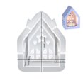thumbnail image 3 of Molde Silicona para Portavelas Casa 1/2/3/4 Uds. Mesa Navidad Interior Del, 3 of 9