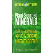 Natural Vitality Plant-Sourced Minerals Capsules, 60 CT