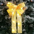thumbnail image 3 of Christmas Tree LED Ribbon Bow,Luminous Christmas Bow Pendant Moose Printed Bow Christmas Bow Pendant Optimal Efficiency, 3 of 8