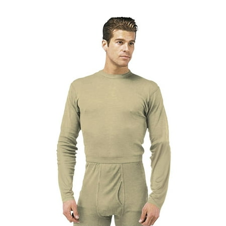 Silk Weight Thermal Underwear Shirt, Sand Mens (Best Silk Thermal Underwear)