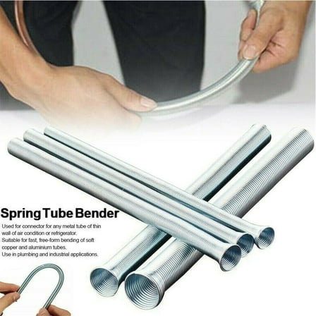 5pcs Spring Tube Bender Set Includes 1/4in 5/16in 3/8in 1/2in 5/8in Tension Pipe Steel for Copper Aluminum Tubing Bending Tools