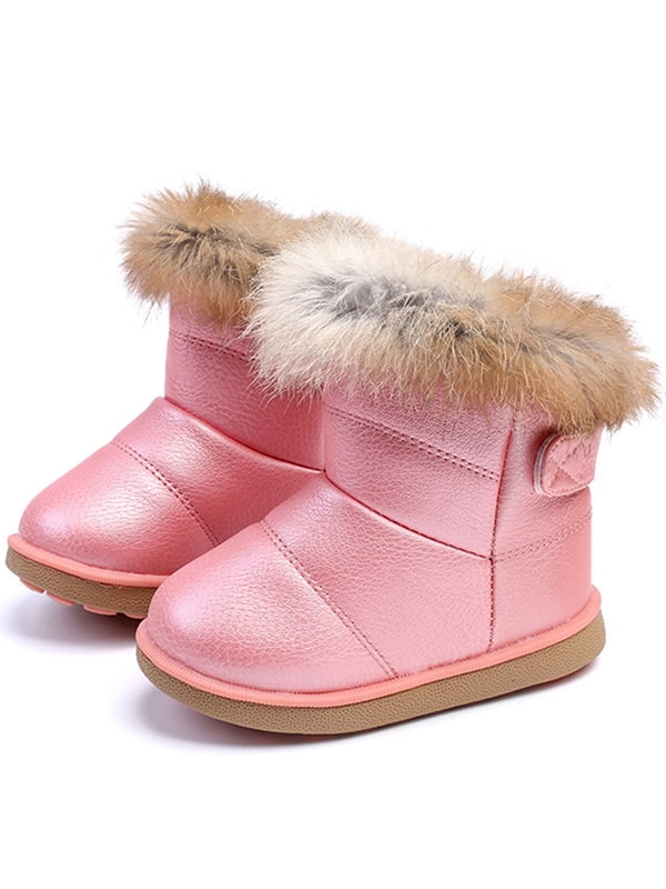 infant fur lined boots